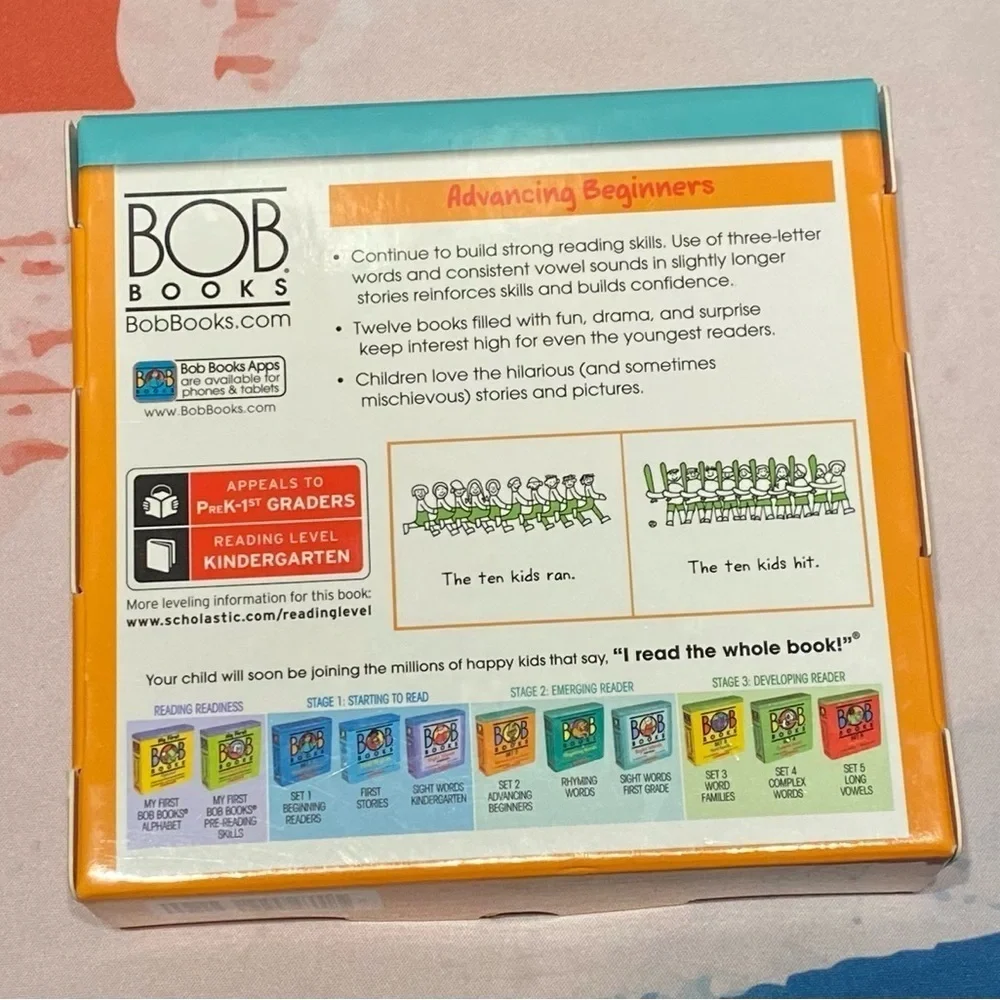 Bob Books: Stage 2 Emerging Readers Advancing Beginners Complete Set- Like New